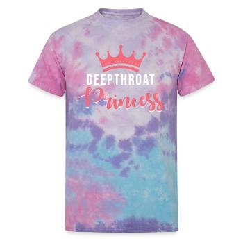 Deepthroat Princess - Unisex Tie Dye T-Shirt - cotton candy - Front