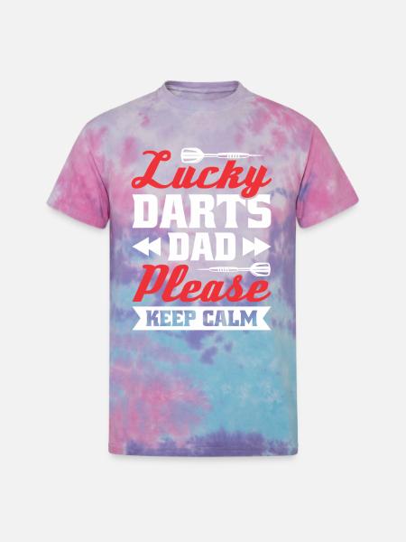 Darts Dart Player - Unisex Tie Dye T-Shirt - cotton candy