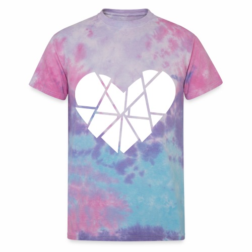 Heart Broken Shards Anti Valentine's Day - Unisex Tie Dye T-Shirt