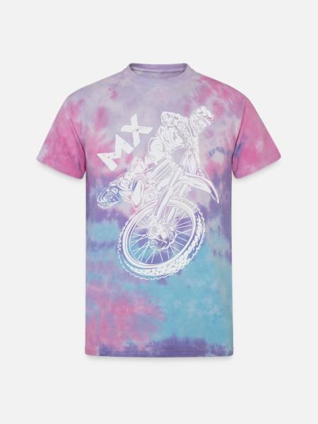 Motocross MX Rider - Unisex Tie Dye T-Shirt - cotton candy