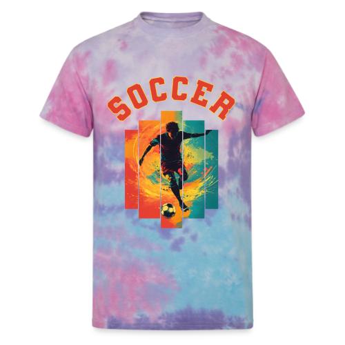 Soccer Heartbeat - Unisex Tie Dye T-Shirt