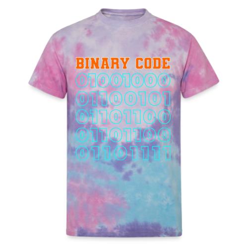 Say Hello in Binary code - Unisex Tie Dye T-Shirt