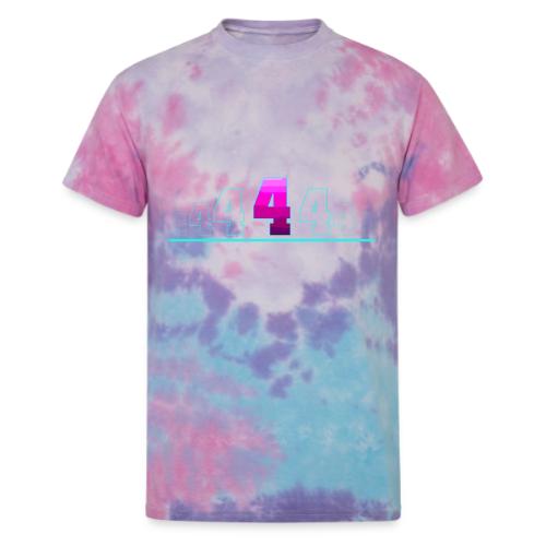 Number 4 in Magenta: Varsity Font - Unisex Tie Dye T-Shirt