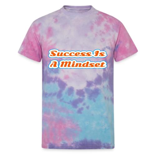 Success Is a Mindset — Motivational Glow Script - Unisex Tie Dye T-Shirt
