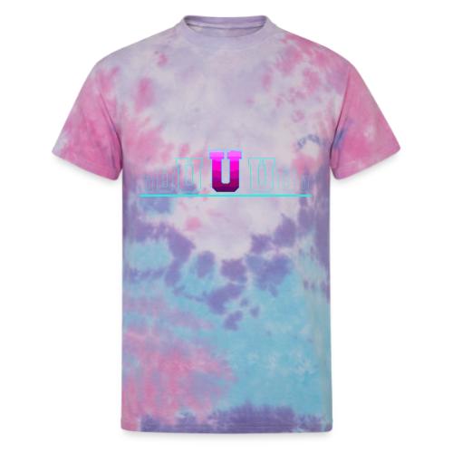 Letter U – Capital Varsity Alphabet Monogram - Unisex Tie Dye T-Shirt