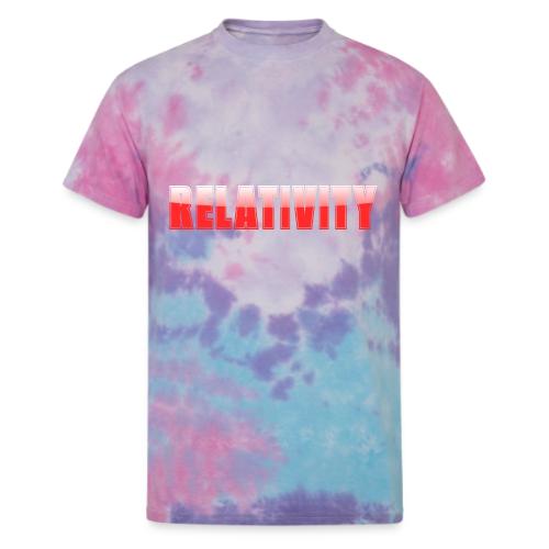 Relativity Science Typography Design - Unisex Tie Dye T-Shirt