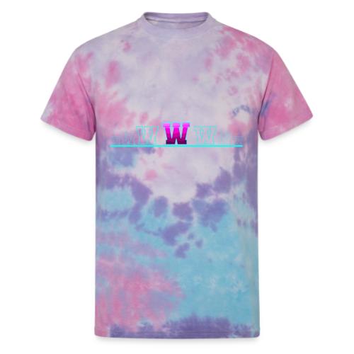 Letter W – Capital Varsity Alphabet Monogram - Unisex Tie Dye T-Shirt