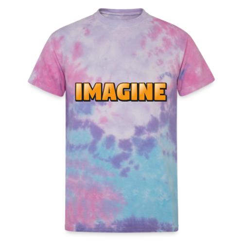Imagine Word Art – Creative Gradient Design - Unisex Tie Dye T-Shirt
