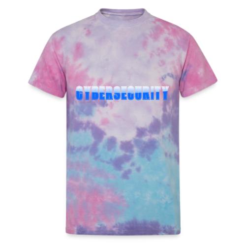 Cybersecurity Word Art Design - Unisex Tie Dye T-Shirt