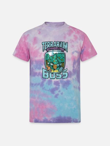 Terrarium Boss - Reptile - Unisex Tie Dye T-Shirt - cotton candy