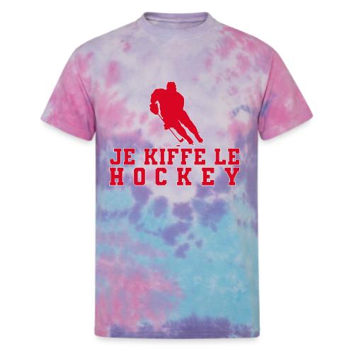 I love hockey - Unisex Tie Dye T-Shirt