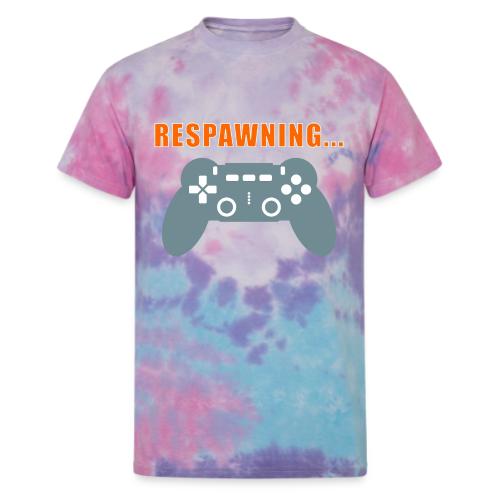Respawning Gamer Controller Design - Unisex Tie Dye T-Shirt