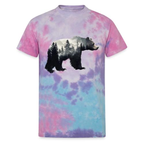 Forest Within the Bear - Unisex Tie Dye T-Shirt