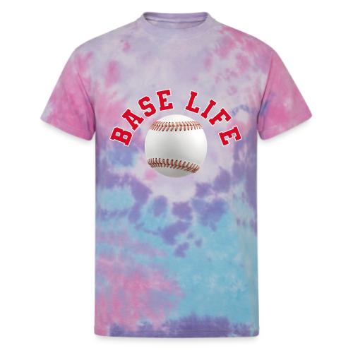 Baseball: Base Life Vibes - Unisex Tie Dye T-Shirt