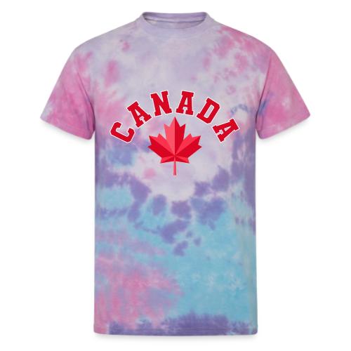 Canada with maple leaf - Unisex Tie Dye T-Shirt
