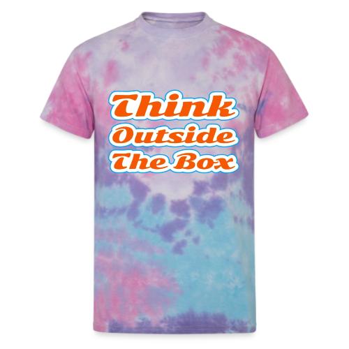 Think Outside the Box — Creative Mindset Script - Unisex Tie Dye T-Shirt