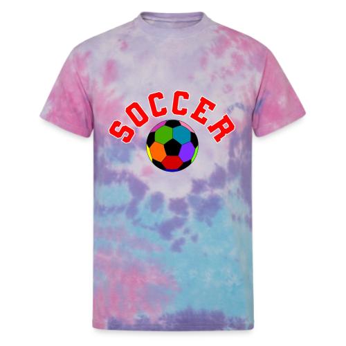 Soccer: Colorful Kick - Unisex Tie Dye T-Shirt