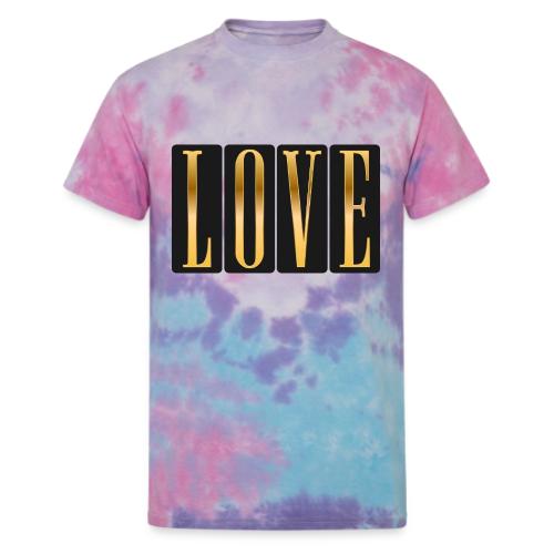 Golden Love - Unisex Tie Dye T-Shirt