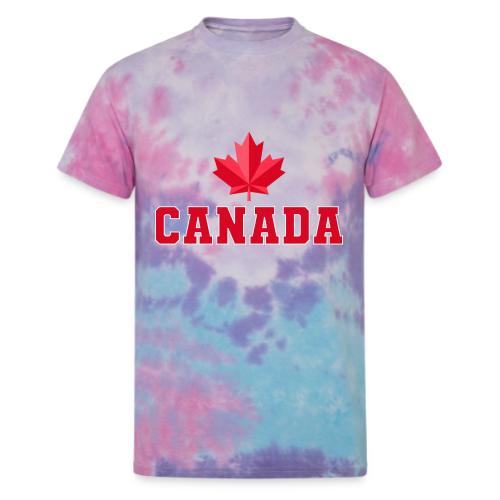 Canada with a maple leaf - Unisex Tie Dye T-Shirt