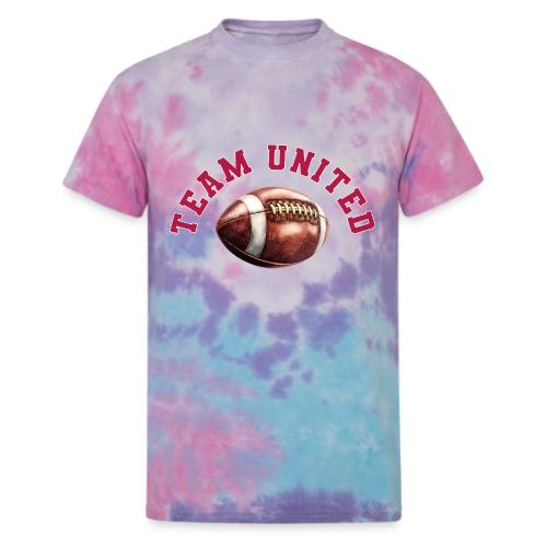 Team United American Football Design - Unisex Tie Dye T-Shirt