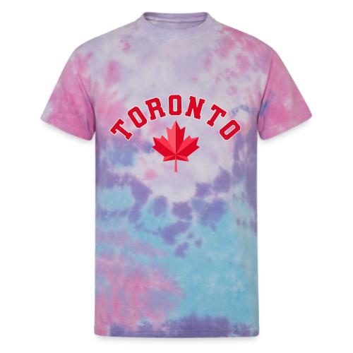 Toronto with maple leaf - Unisex Tie Dye T-Shirt
