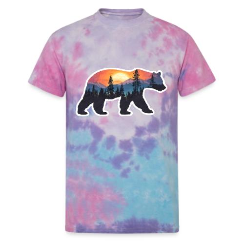 Mountain Spirit Bear - Unisex Tie Dye T-Shirt