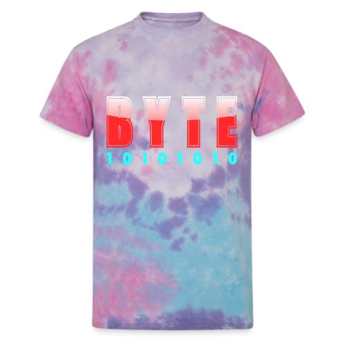 BYTE Binary Code Design - Unisex Tie Dye T-Shirt