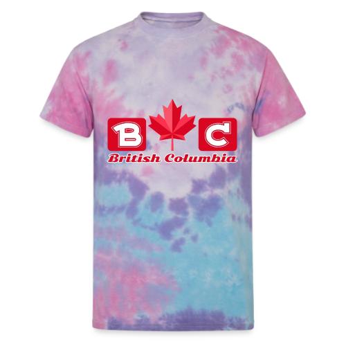 British Columbia, province of Canada - Unisex Tie Dye T-Shirt