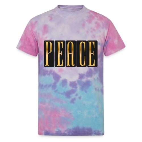 Peace in Gold - Unisex Tie Dye T-Shirt