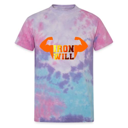 Bodybuilding: Iron Will Power - Unisex Tie Dye T-Shirt