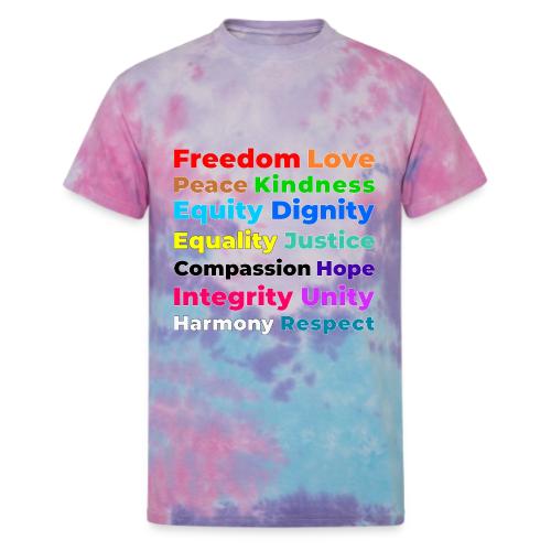 Words of Light - Unisex Tie Dye T-Shirt