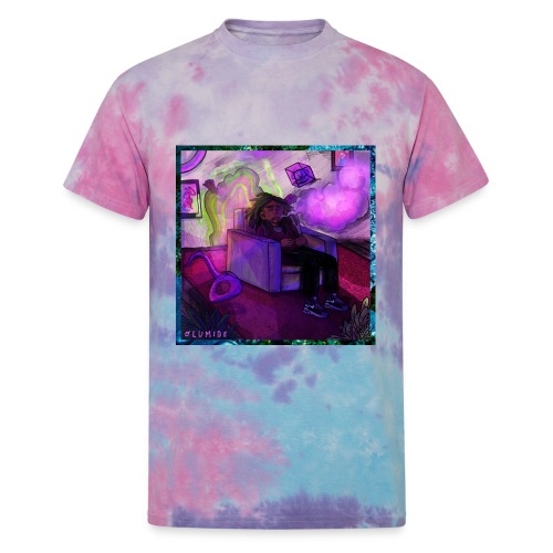 Olumide - Slowed Down & Smoked Out Cover Art - Unisex Tie Dye T-Shirt