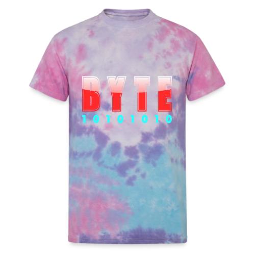 BYTE Binary Code Design - Unisex Tie Dye T-Shirt