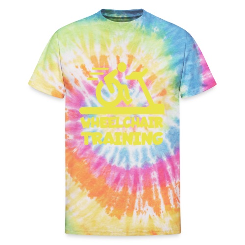 Wheelchair training for lazy wheelchair users - Unisex Tie Dye T-Shirt