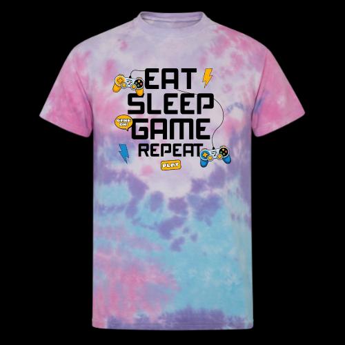 Eat Sleep Game Repeat! - Unisex Tie Dye T-Shirt