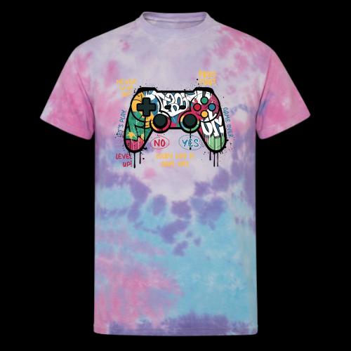 Game Day Graffiti Controller - Unisex Tie Dye T-Shirt