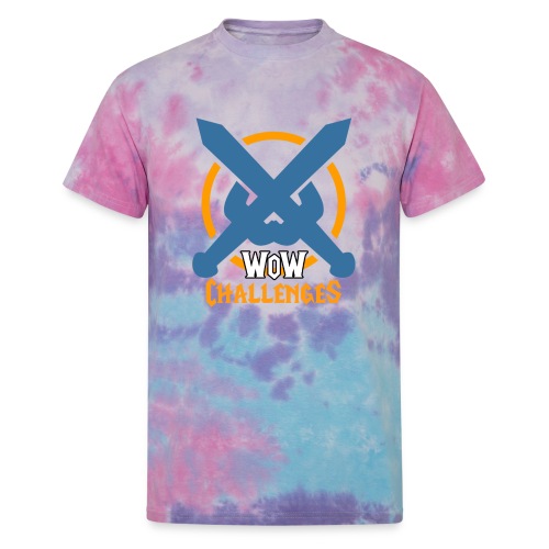 WoW Challenges Logo - Unisex Tie Dye T-Shirt