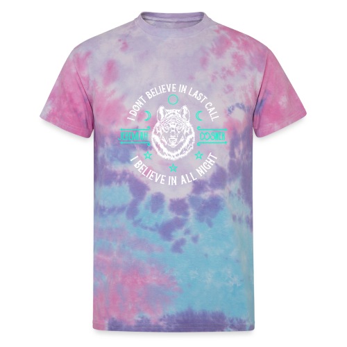 All Night White and Blue - Unisex Tie Dye T-Shirt