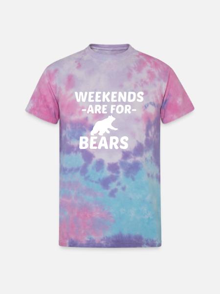 BEAR WEEKEND - Unisex Tie Dye T-Shirt - cotton candy