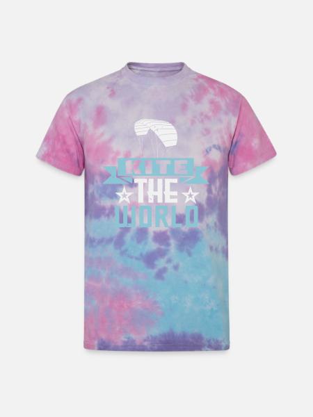 Kite The World - Unisex Tie Dye T-Shirt - cotton candy
