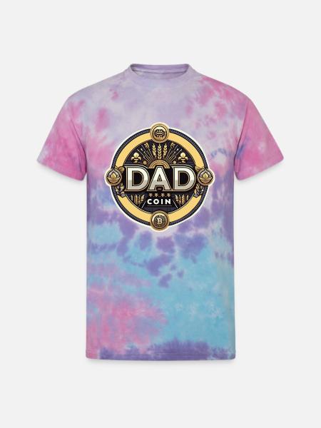 Dad Coin - Unisex Tie Dye T-Shirt - cotton candy