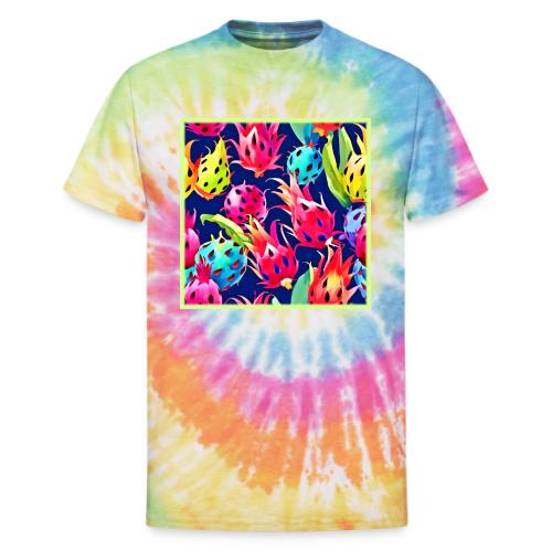 Colorful Dragon Fruit - Unisex Tie Dye T-Shirt