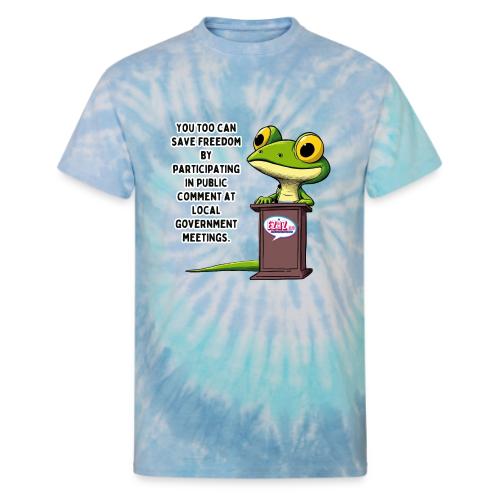 Public Comment Lizard Design - Unisex Tie Dye T-Shirt