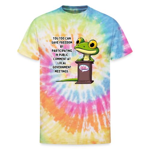 Public Comment Lizard Design - Unisex Tie Dye T-Shirt