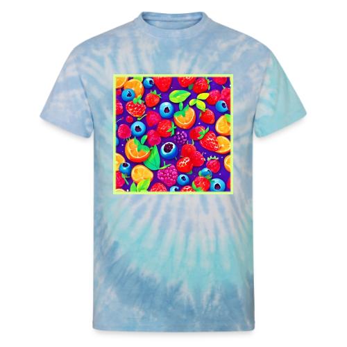 Citrus & Berries Burst - Unisex Tie Dye T-Shirt