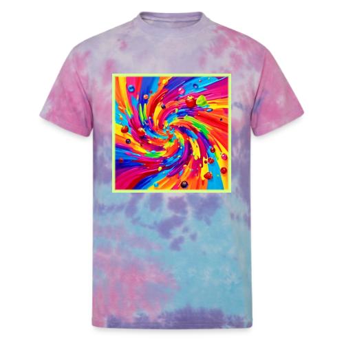 Colorful Fruit Vortex - Unisex Tie Dye T-Shirt