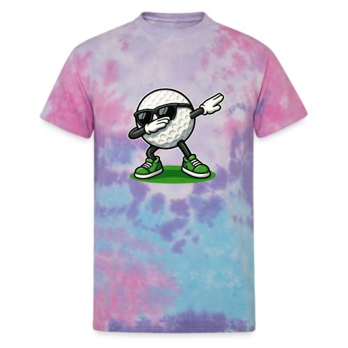 Golf Ball Dab Graphic Tee | Fun & Trendy Design - Unisex Tie Dye T-Shirt