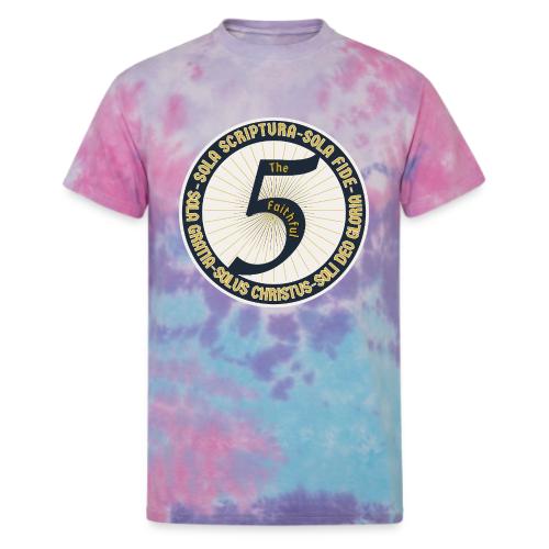 The Faithful Five - Five Sola's of the Reformation - Unisex Tie Dye T-Shirt