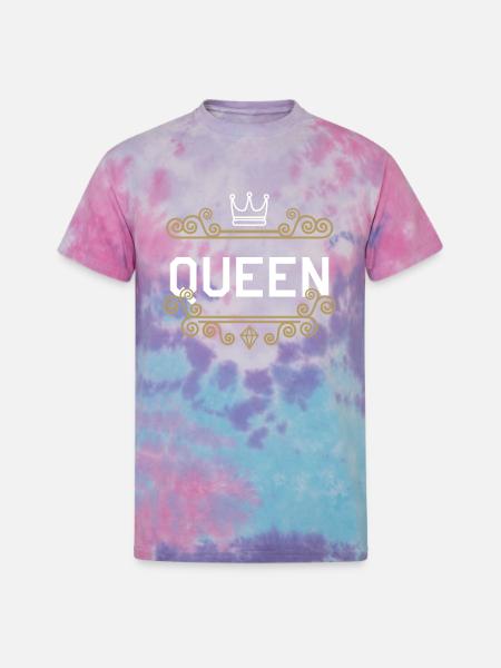 Queen King - Unisex Tie Dye T-Shirt - cotton candy