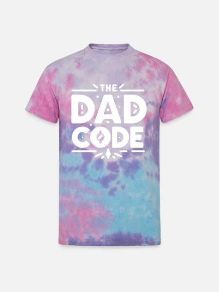 The Dad Code - Unisex Tie Dye T-Shirt - cotton candy